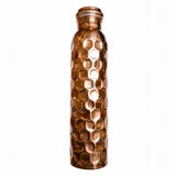 純銅製の6角形柄水筒 900ml